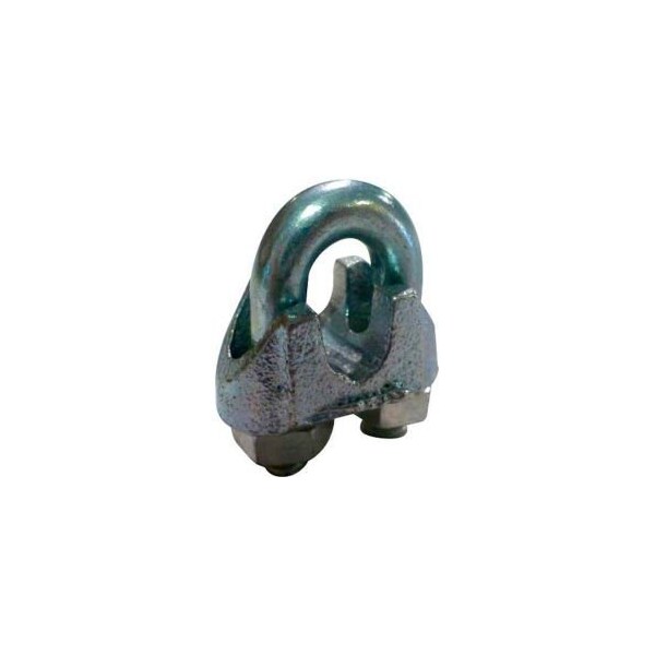 Advantage Sales & Supply Advantage Malleable Steel Zinc Plated Wire Rope Clip MWRC187P6 - 3/16" Diameter - Pack of 6 MWRC187P6 - main